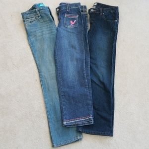 3prs girls Jean sz 8 plus gymboree old navy circo
